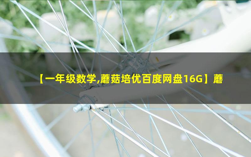 蘑菇培优 一年级数学2021年春季卓越班 百度网盘下载高中-初中-小学-大学等各类学习资源祝你学霸