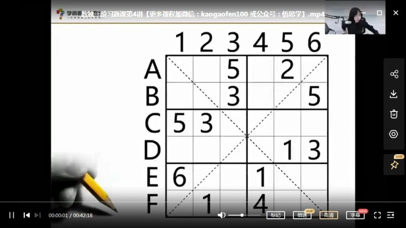 学而思【完结】短期班小学组数学数独新星训练营第1-4阶 完整版MP4视频课程+讲义课后作业电子版 百度网盘下载高中-初中-小学-大学等各类学习资源祝你学霸