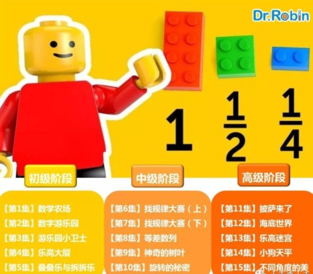 【完结】小学数学趣味课：乐高数学课15课全，（小学趣味数学教学课视频）高中-初中-小学-大学等各类学习资源祝你学霸