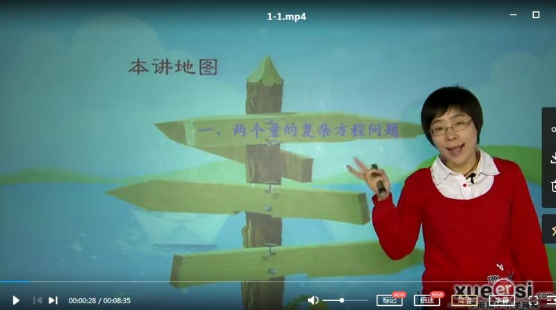 【学而思小学奥数培训视频】小学奥数七大专题（应用题）培训课MP4视频，小学奥数应用题课程高中-初中-小学-大学等各类学习资源祝你学霸