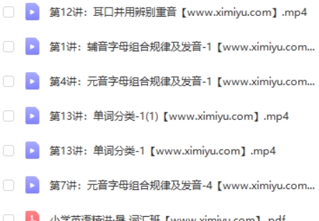 朴新网校【16讲完结】张甜【大师班】小学英语词汇+语法知识 视频课程高中-初中-小学-大学等各类学习资源祝你学霸