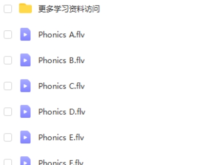 小学英语趣味字母系列动画视频高中-初中-小学-大学等各类学习资源祝你学霸