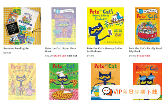 儿童英语启蒙《皮特猫Pete the Cat》绘本+音频+视频+动画+配套游戏资源高中-初中-小学-大学等各类学习资源祝你学霸